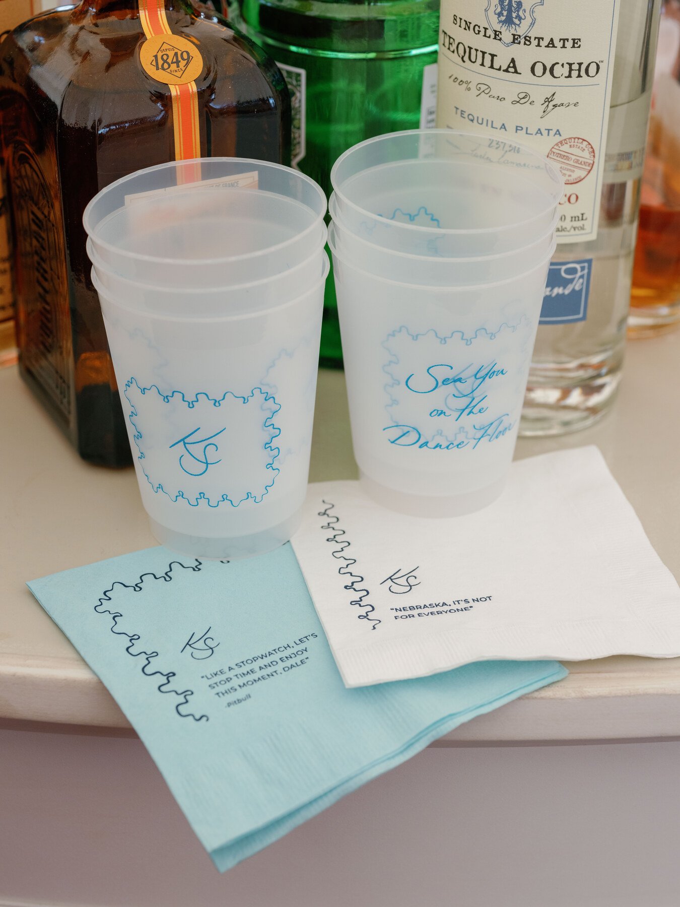 kennebunkport-wedding-custom-cups-napkins